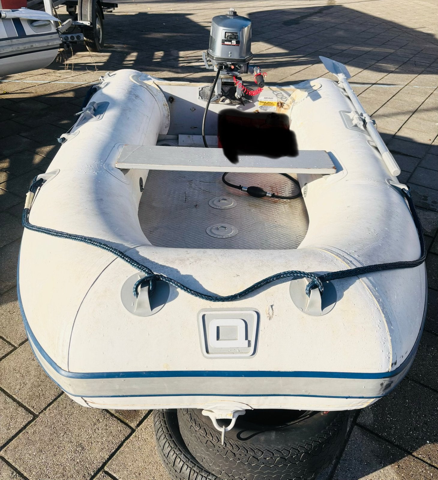 Quiksilver boot met yamaha 5 pk en diverse toebehoren, Ophalen, Zo goed als nieuw, Ankeren en Afmeren, Zeilboot of Motorboot