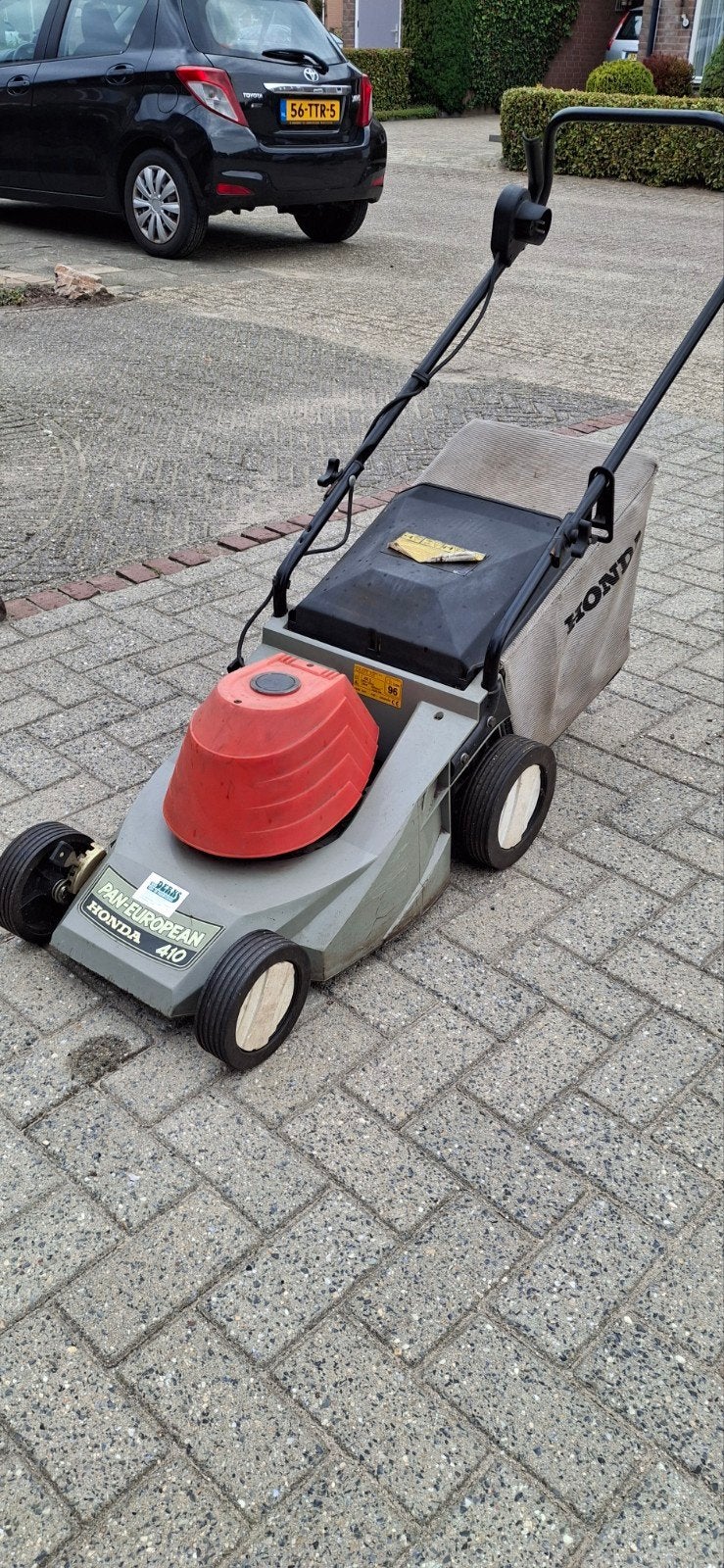 Honda elektrische grasmaaier met opvangbak - Goede staat, Ophalen, Cirkelmaaier, Honda, Gebruikt