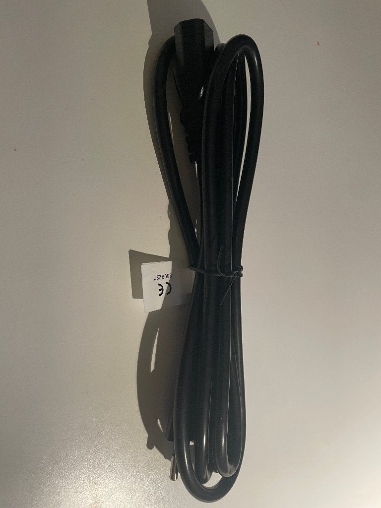 Stroomkabel PC / Monitor – IEC C13 – Geaard – Zwart, Ophalen of Verzenden, Nieuw, Minder dan 2 meter, Overige kabels