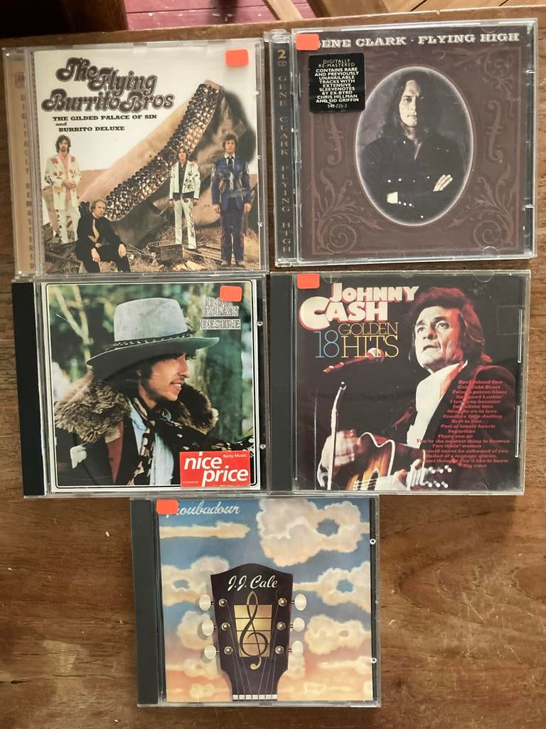 Diverse CD's: The Flying Burrito Bros, Gene Clark, Bob Dylan, Ophalen of Verzenden, Gebruikt