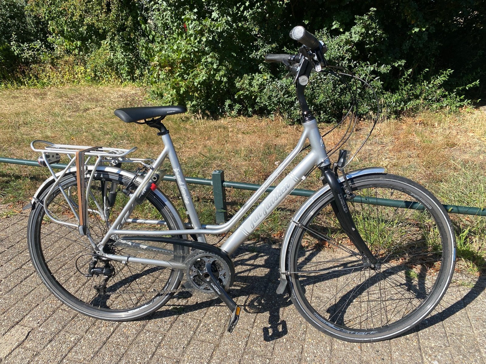 Jan Janssen fiets, 57cm frame, 3x9 versnellingen, Minder dan 10 versnellingen, Velgrem, 56 cm of meer, Zo goed als nieuw
