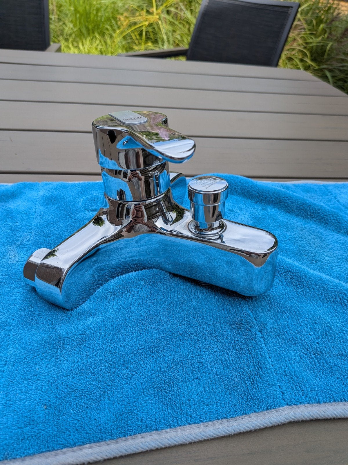 Grohe badmengkraan met douche aansluiting, Doe-het-zelf en Verbouw, Sanitair, Ophalen, Gebruikt, Douche