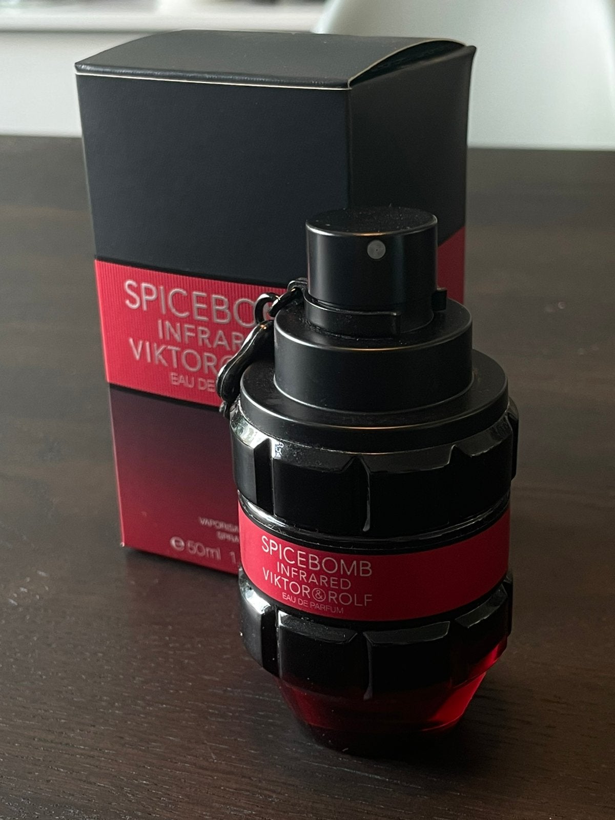 Victor & Rolf Spicebomb Infrared 50ml, Ophalen of Verzenden, Zo goed als nieuw, Parfumfles