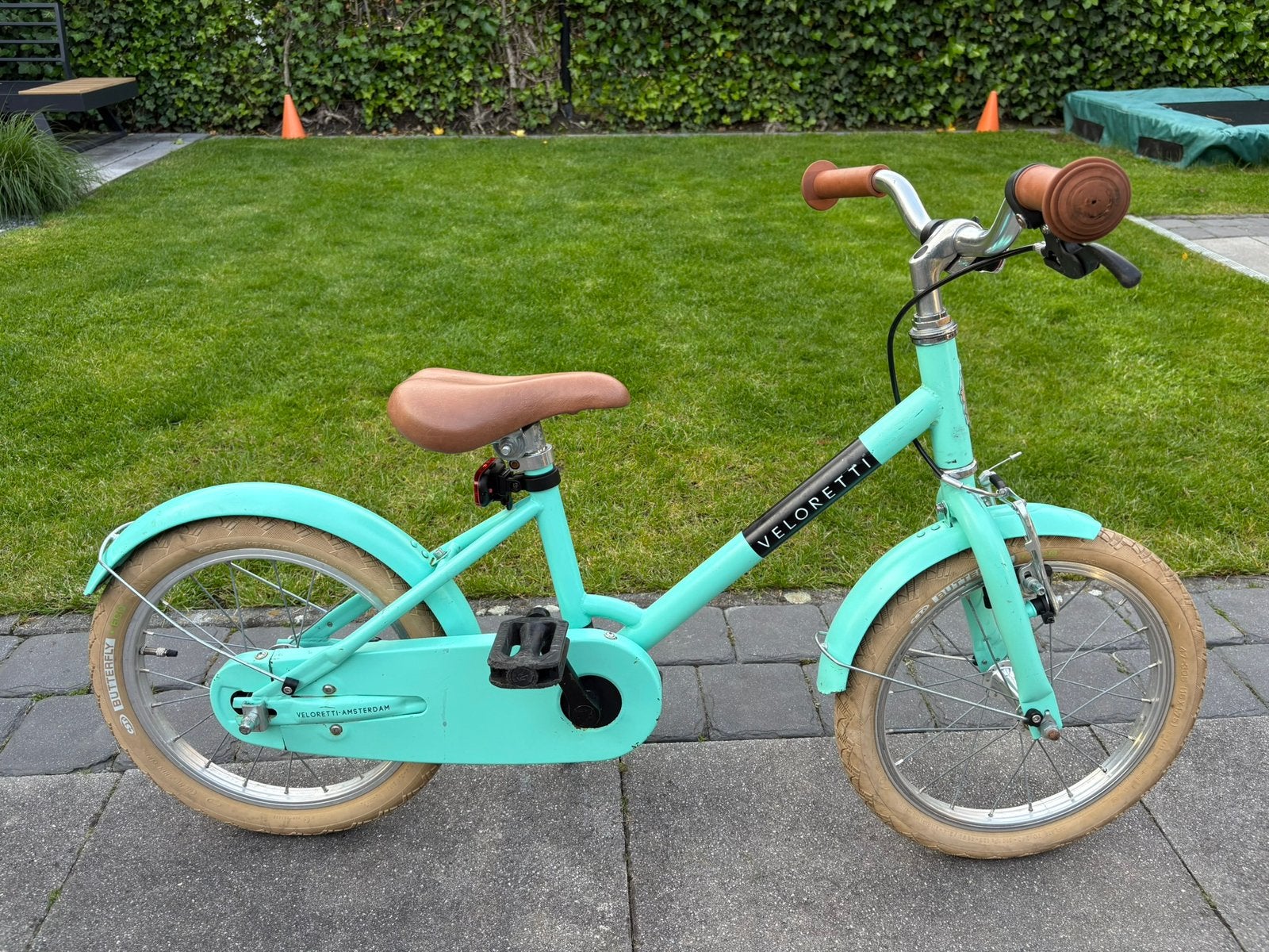 Veloretti Kinderfiets 16 inch - Mintgroen, Fietsen en Brommers, Fietsen | Kinderfietsjes, Ophalen, Terugtraprem, Veloretti, 16 tot 20 inch