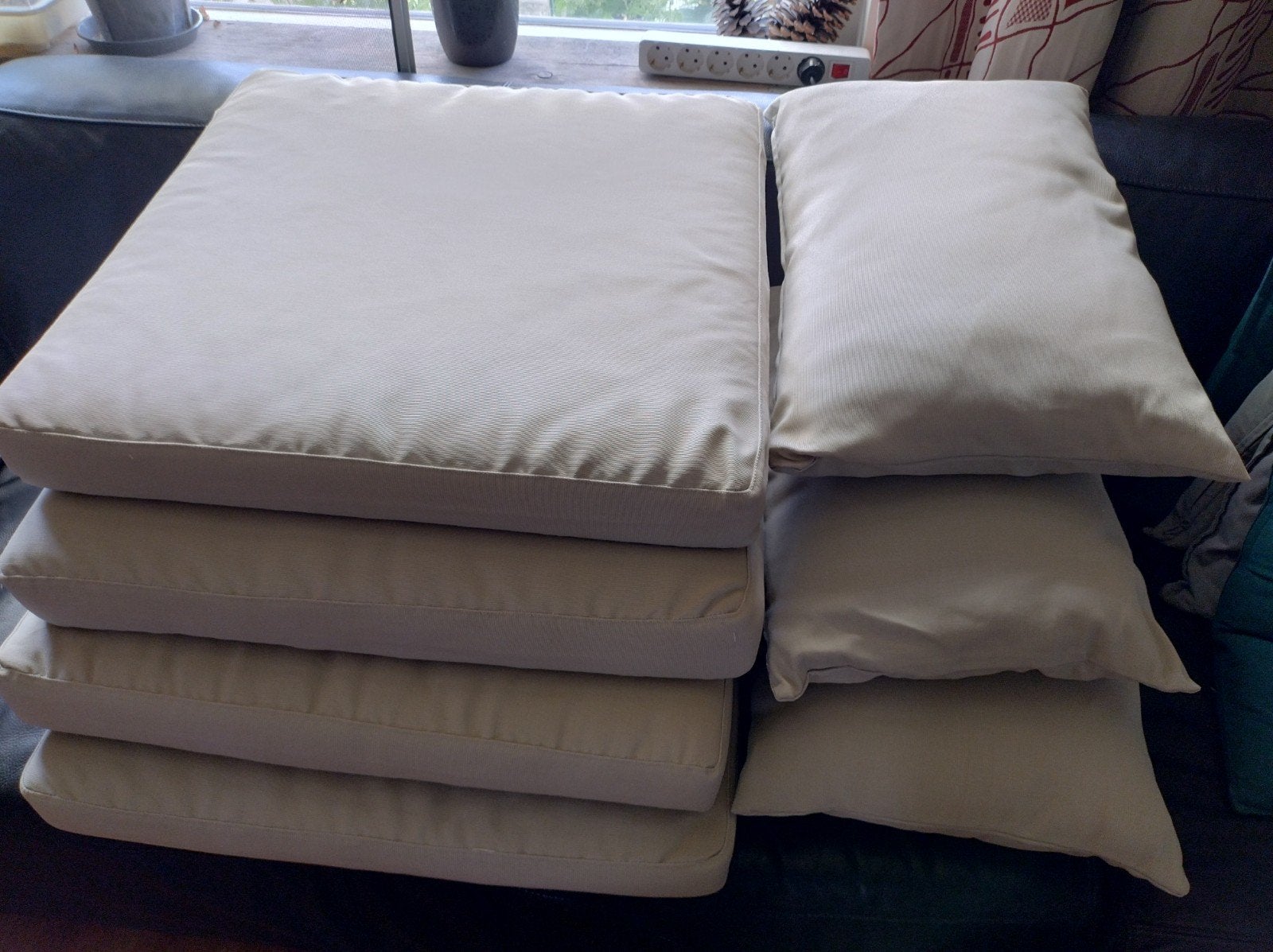 IKEA HÅLLÖ tuinkussens - Beige, Tuin en Terras, Ophalen, Gebruikt