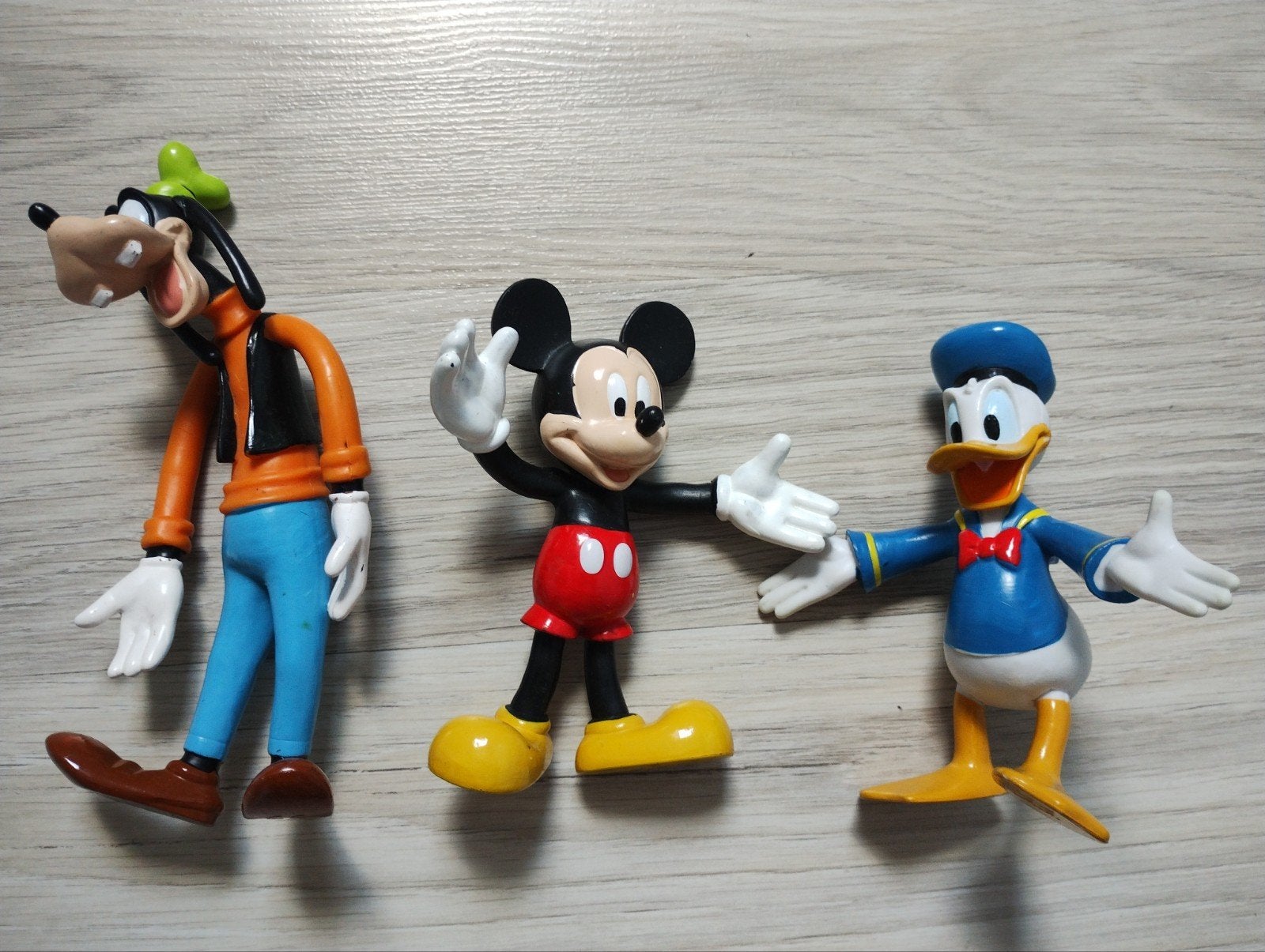 Mickey Mouse Donald Duck Goofy beweegbare poppetjes, Verzamelen, Ophalen of Verzenden