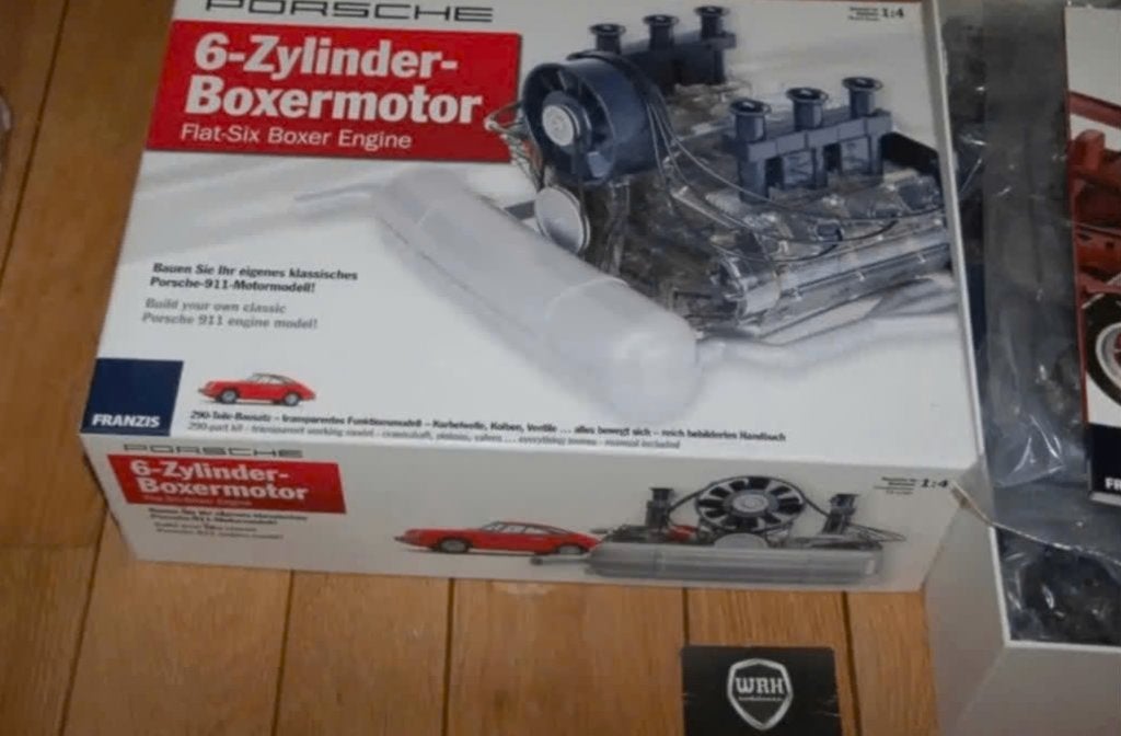 PORSCHE 911 FLAT SIX ENGINE SET Franzis museum 1:4 WRH, Verzenden, Zo goed als nieuw, 1:5 t/m 1:8, Auto