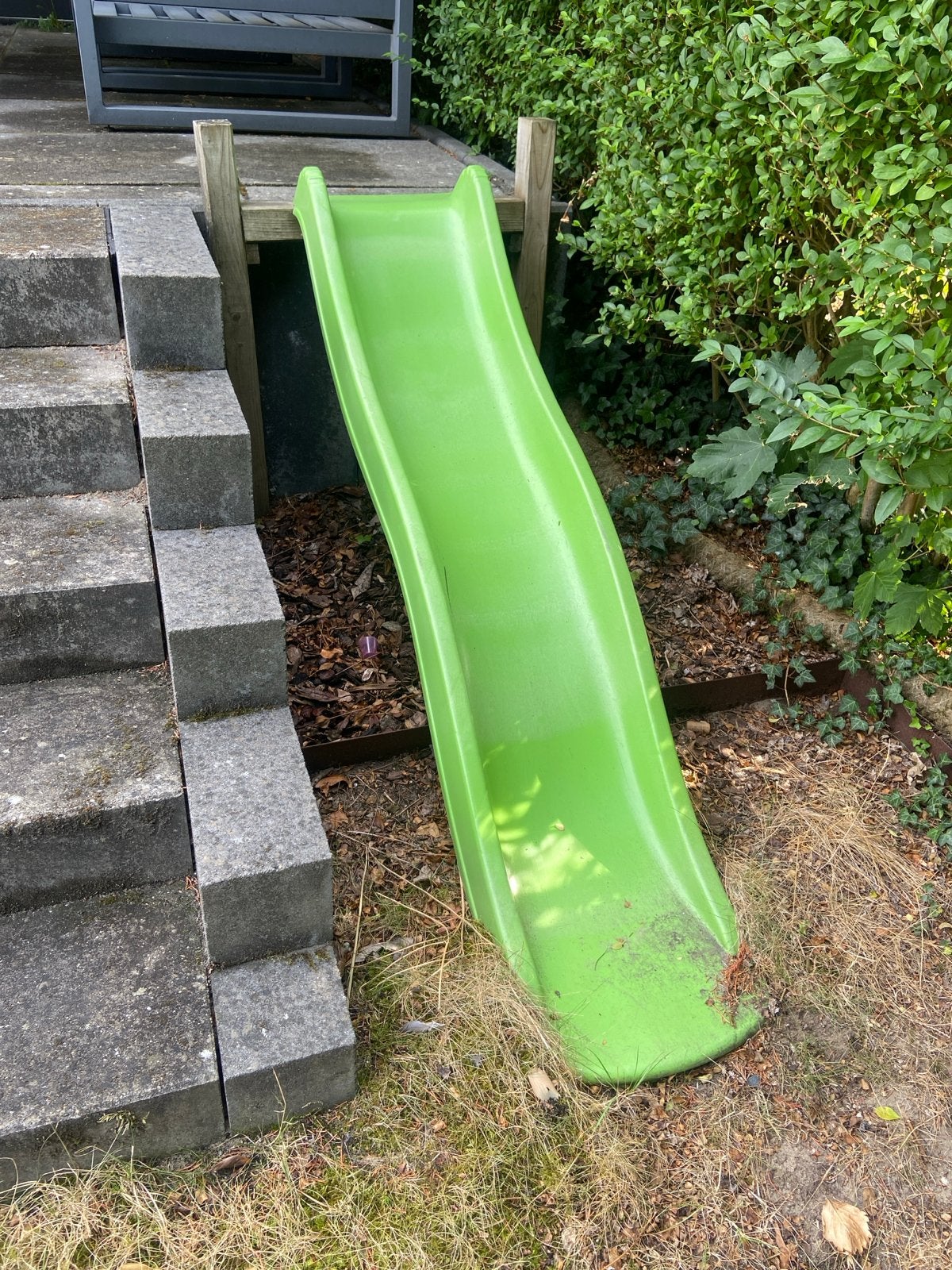 Groene plastic glijbaan voor zelfbouw speeltoestel, Kinderen en Baby's, Speelgoed | Buiten | Speeltoestellen, Ophalen, Gebruikt