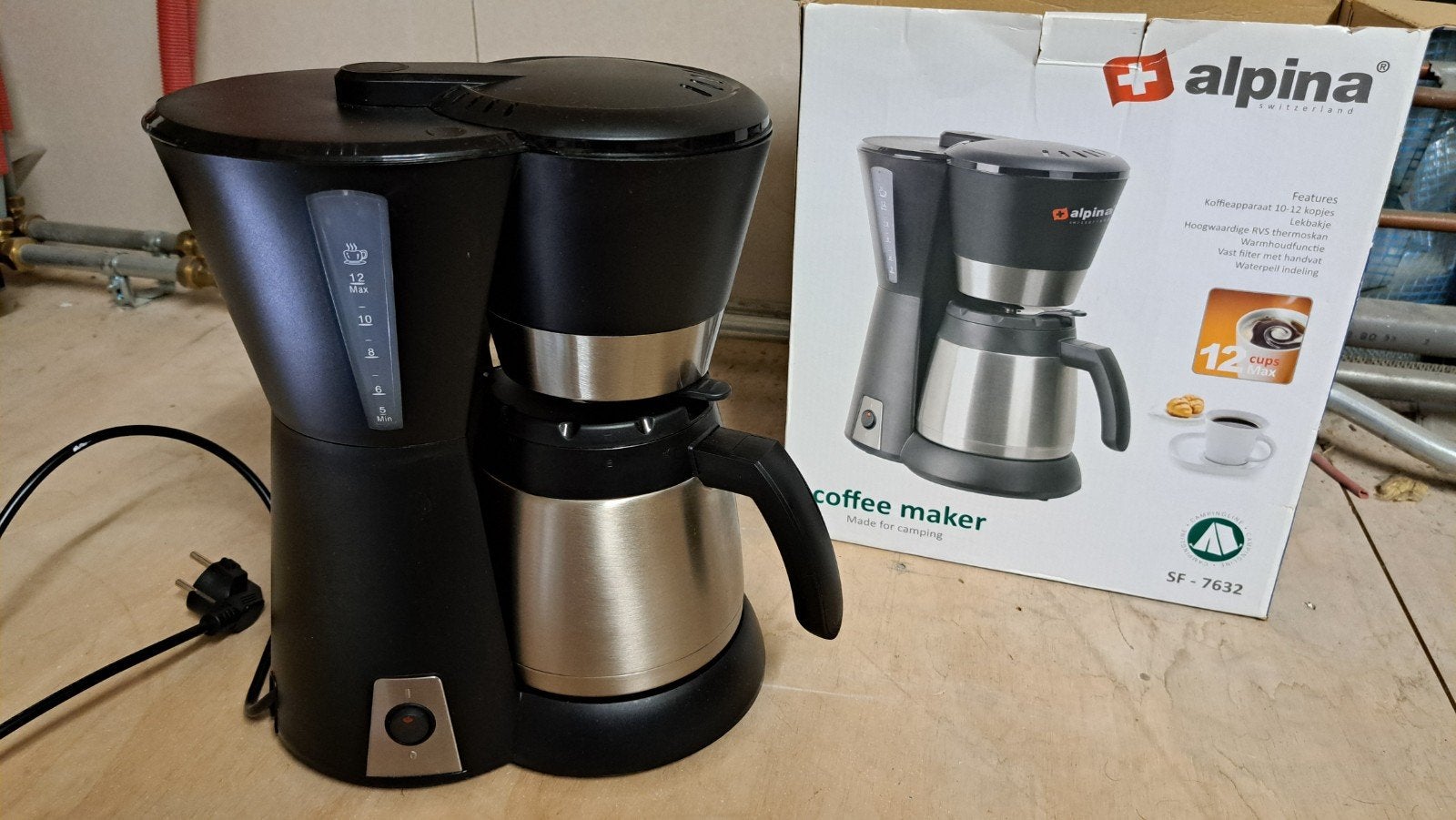 Camping koffiezetapparaat, Ophalen, Gebruikt, 10 kopjes of meer, Koffiemachine