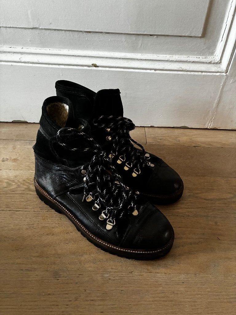 Veterschoenen van Ganni - maat 39, Zwart, Lage of Enkellaarzen, Gannni, Ophalen of Verzenden