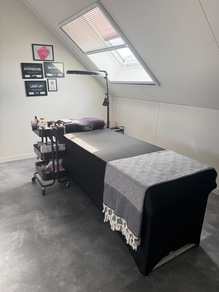 Complete beauty salon inrichting, Ophalen, Zwart, Zo goed als nieuw, Eén