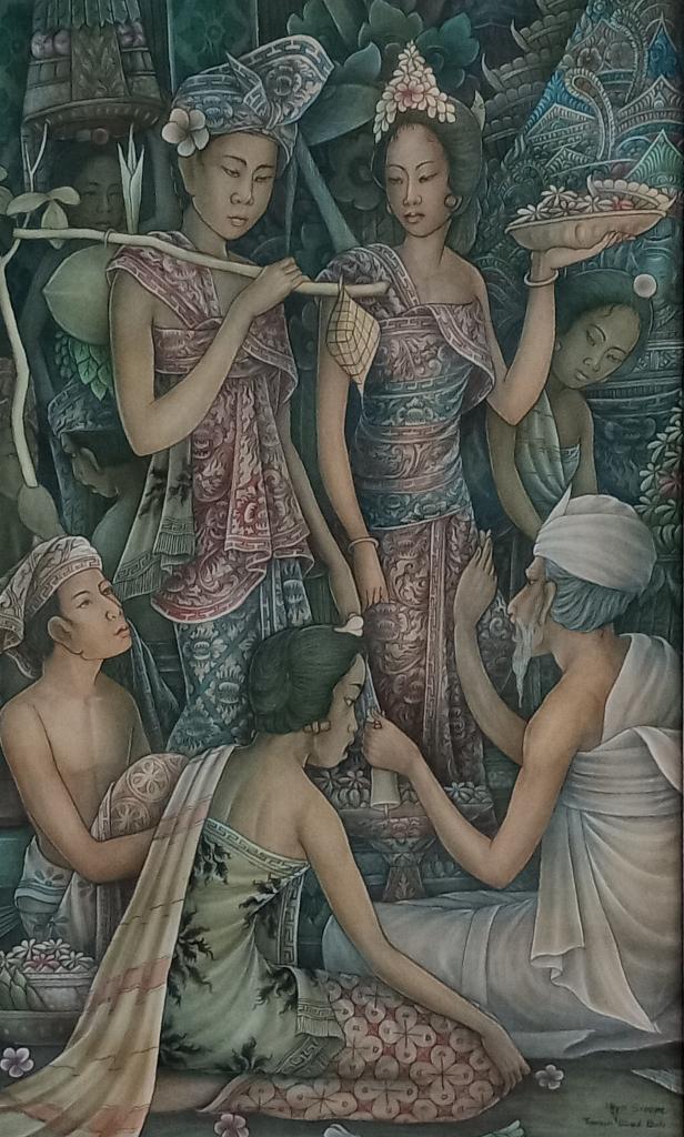 Schilderij Bali, Ophalen