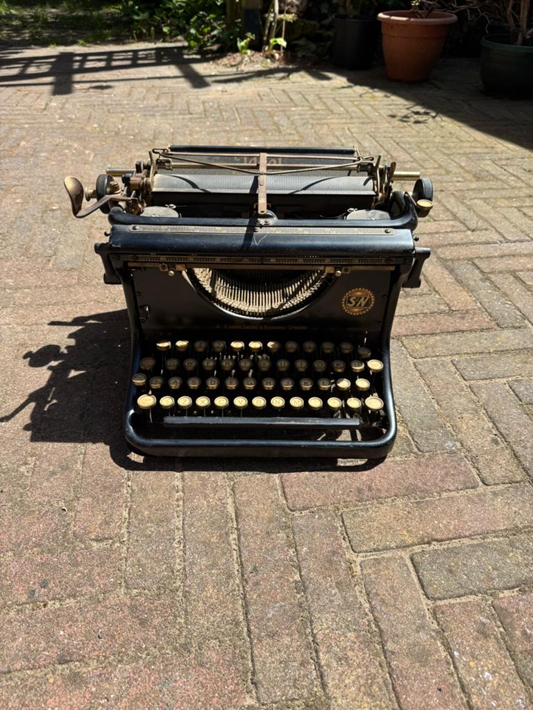 Antieke Ideal schrijfmachine, Ophalen, Gebruikt