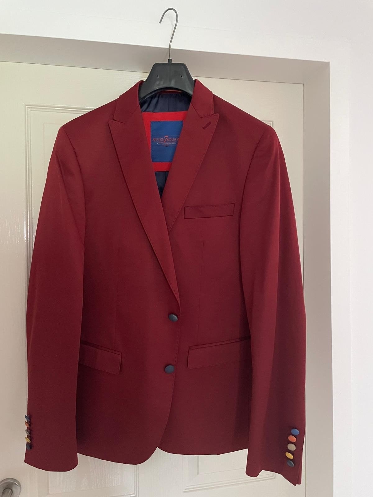 Seven Square colbert. Maat 54. Bordeauxrood, Kleding | Heren, Maat 52/54 (L), Nieuw, Ophalen of Verzenden, Seven Square