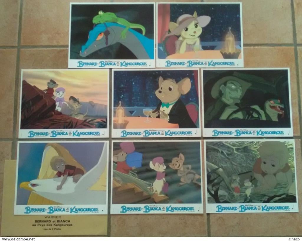 THE   RESCUERS   DOWN   UNDER      lobbycard set., Verzamelen, Verzenden, Zo goed als nieuw, A4 of kleiner, Film en Tv