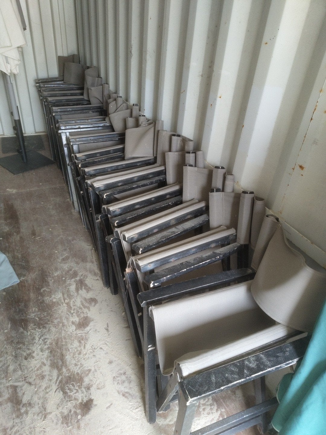 15x Regisseursstoel - Partij Gebruikte Klapstoelen, Hout, Gebruikt, Overige kleuren, Regisseur, Klapstoel