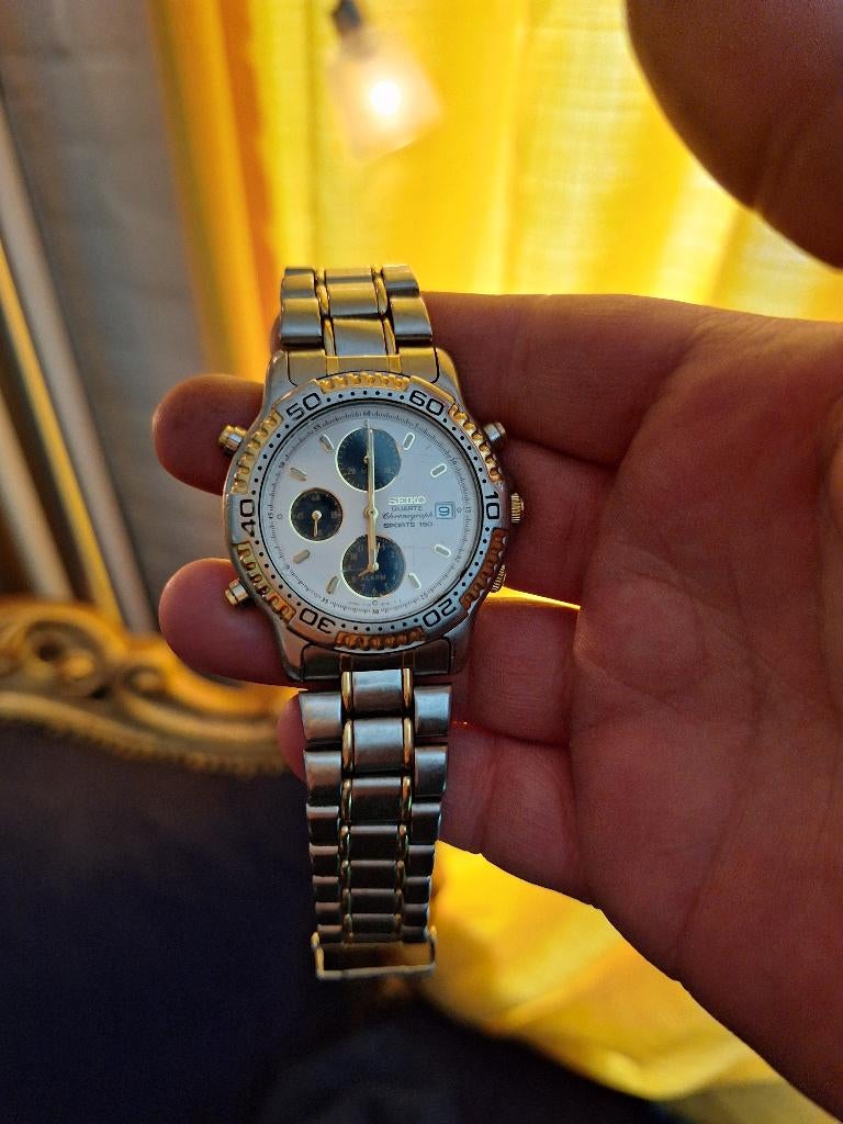 Seiko Chronograph Watch, Ophalen, Gebruikt, Staal, Polshorloge