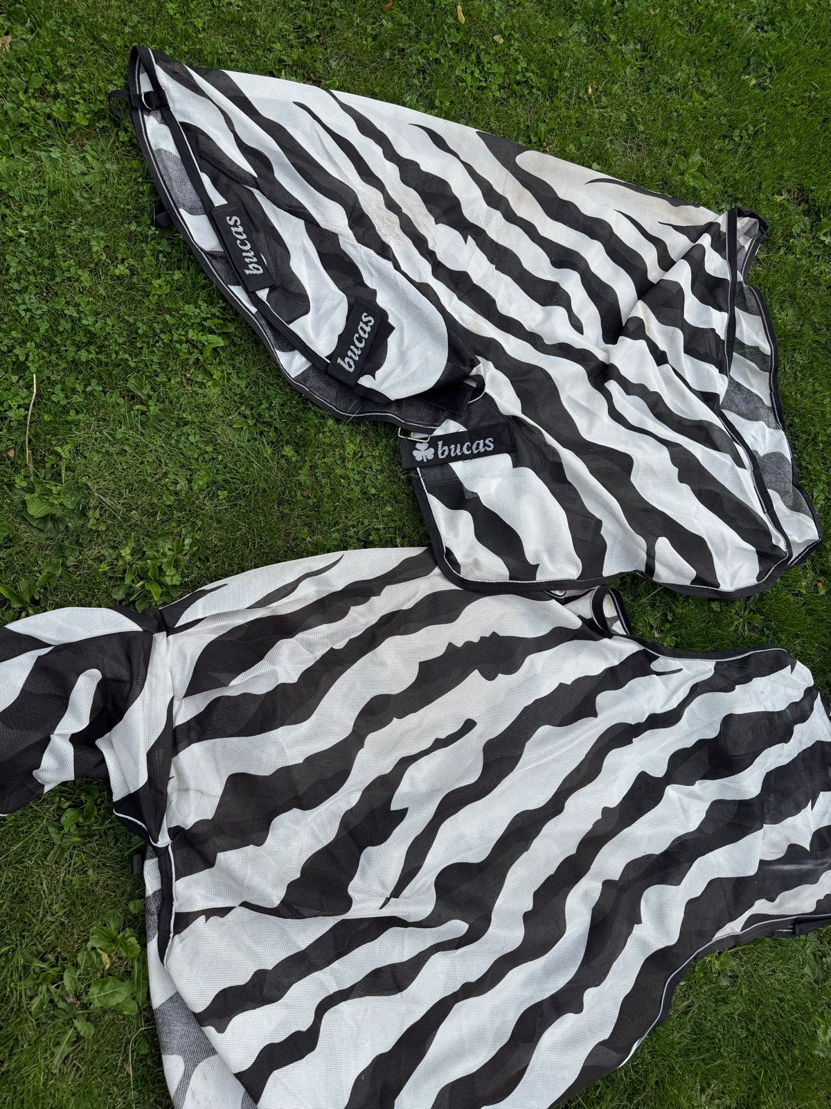 Bucas Buzz Off riding zebra vliegendeken te koop, Dieren en Toebehoren, Ophalen of Verzenden, Zo goed als nieuw