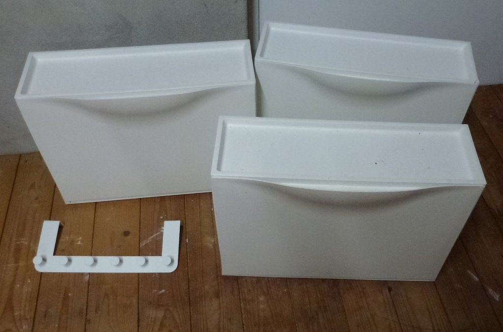 TRONES Schoenenkast/opberger, wit, 52x18x39 cm 3 stuks, Ophalen, Gebruikt