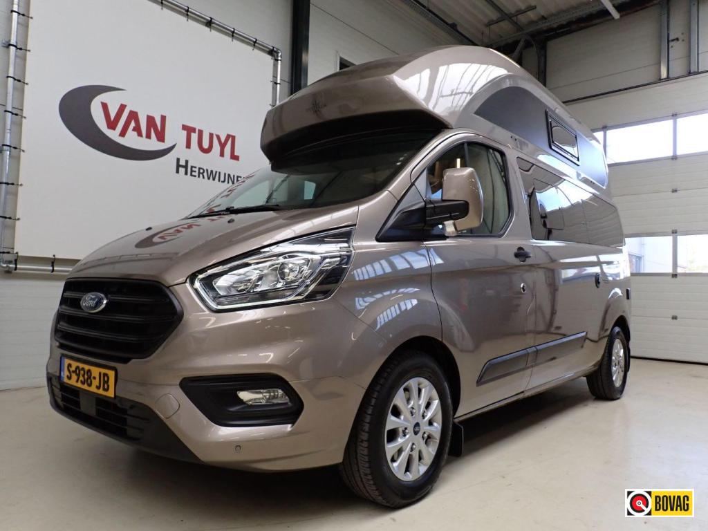 Ford Nugget PLUS Hoog dak 185 PK Automaat, Caravans en Kamperen, Campers, Automaat, Airbags, Bedrijf, Diesel
