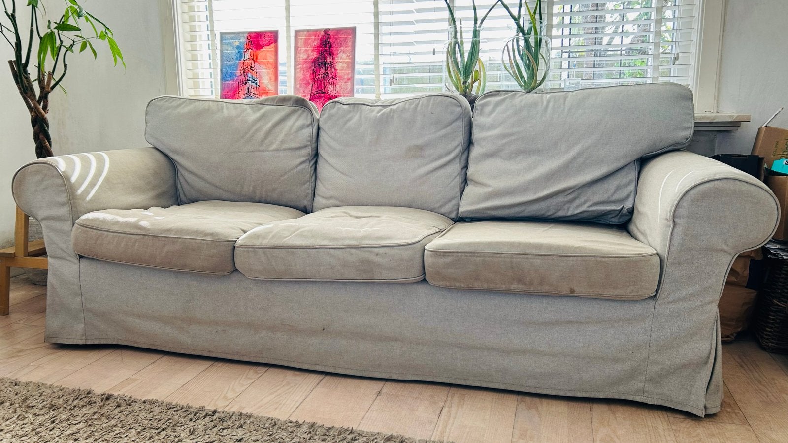 IKEA Ektorp 3-zits bank, Ophalen, Gebruikt, Driepersoons, 75 tot 100 cm