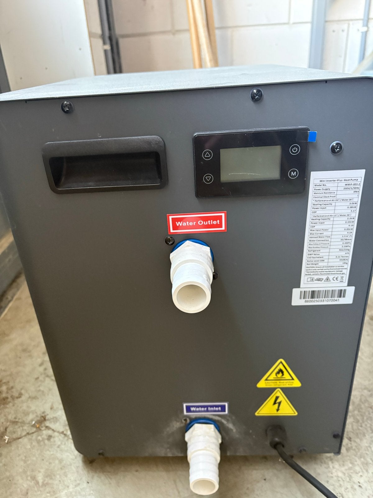 Mini Inverter Plus Warmtepomp voor zwembad, Ophalen, Verwarmen, Minder dan 60 m³, Zo goed als nieuw