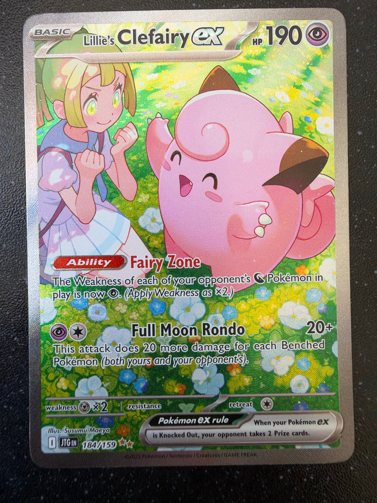 Lillie's Clefairy ex 184/159 - Pokémon kaart, Hobby en Vrije tijd, Ophalen of Verzenden, Nieuw, Losse kaart, Foil