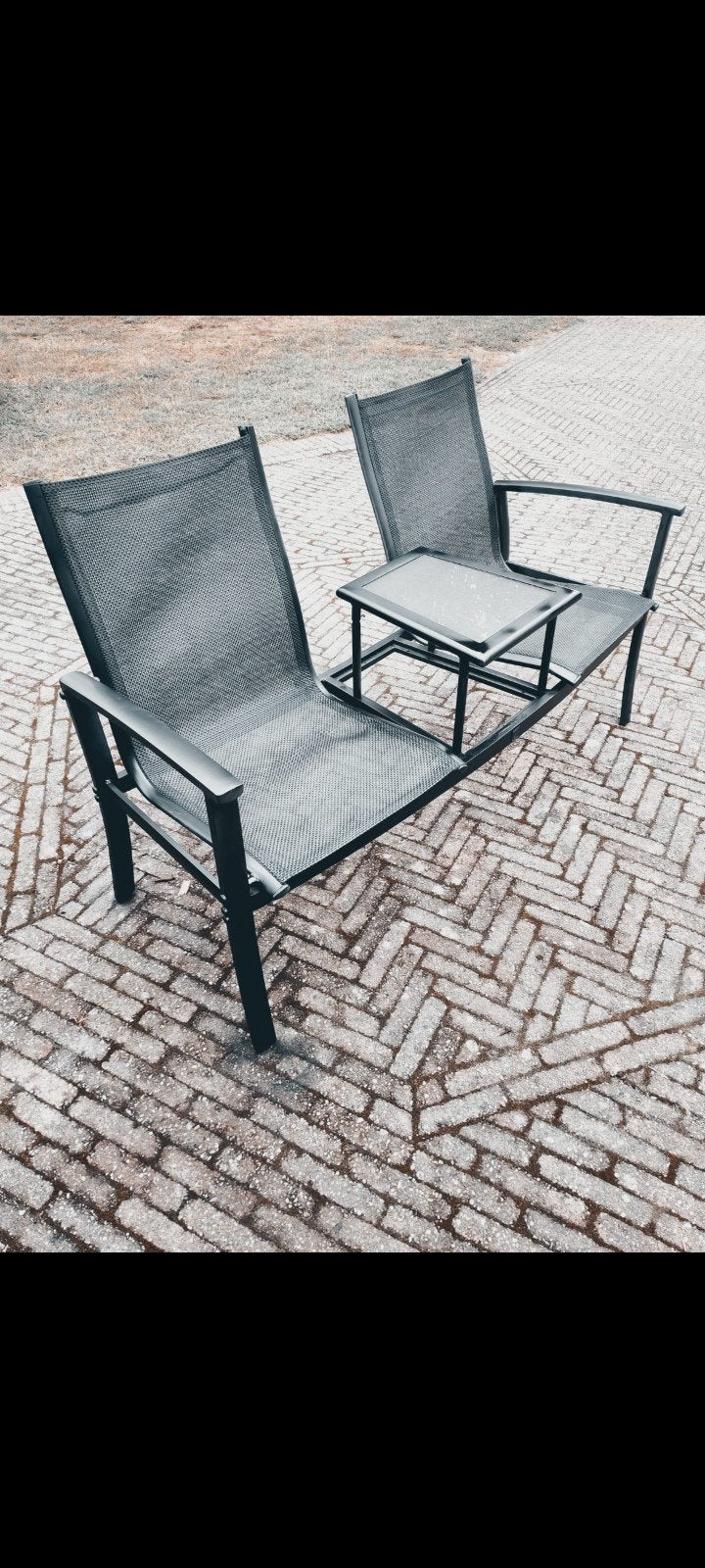 Leuk tuinbankje, Ophalen, 2 zitplaatsen