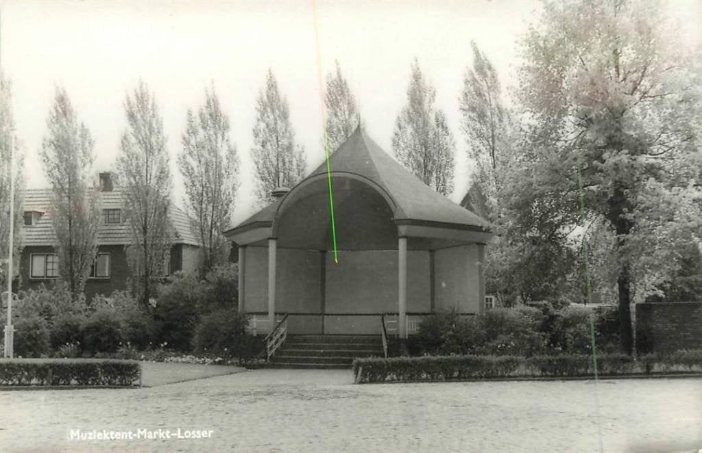 381-073-023 Losser Muziektent, Verzenden, Voor 1920, Overijssel