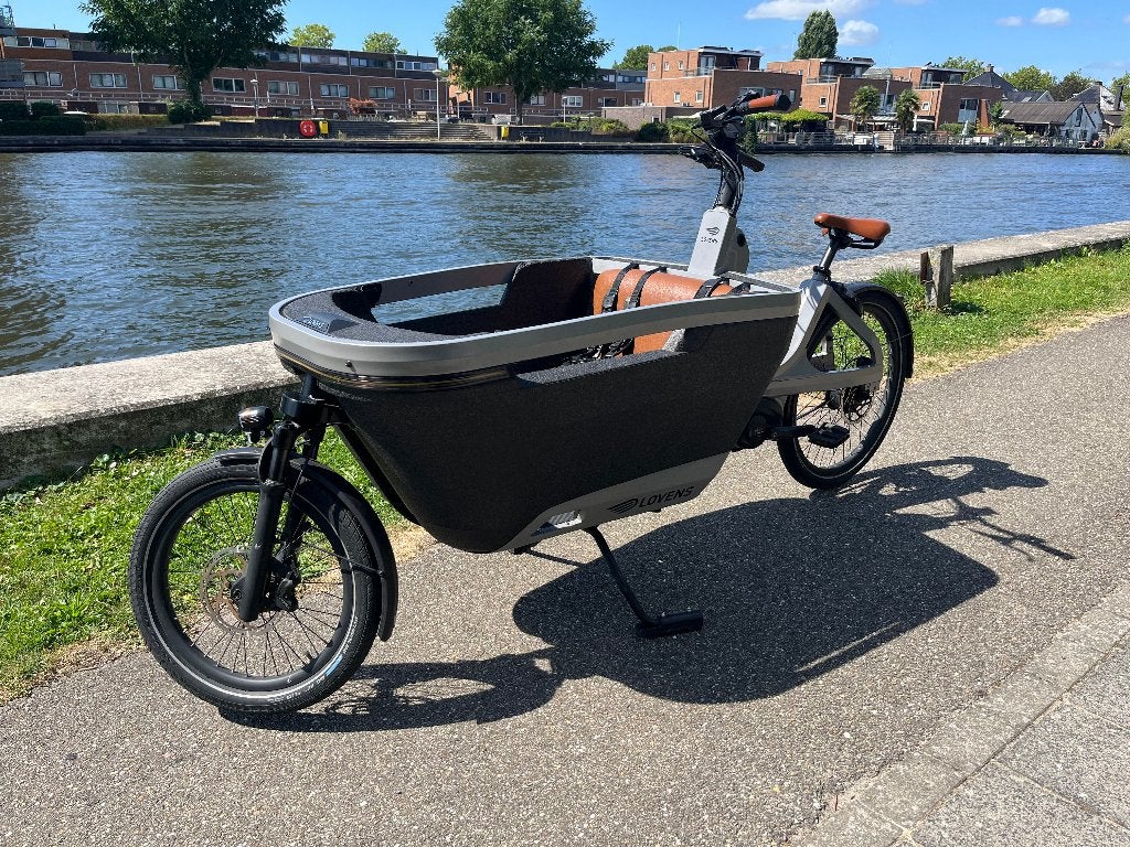 Lovens S75 Bakfiets | 6.987 km | LED | Regenhuif | 2023, 3 kinderen, Huif, Zo goed als nieuw, Schijfrem