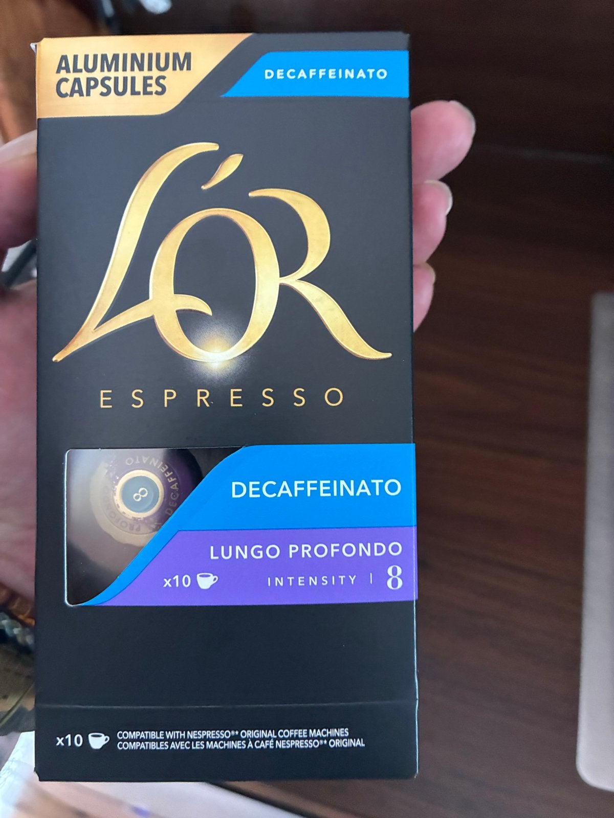 L'OR Espresso Decaffeinato Nespresso Compatibele Capsules, Koffiepads en cups, Overige modellen, 10 kopjes of meer, Nieuw