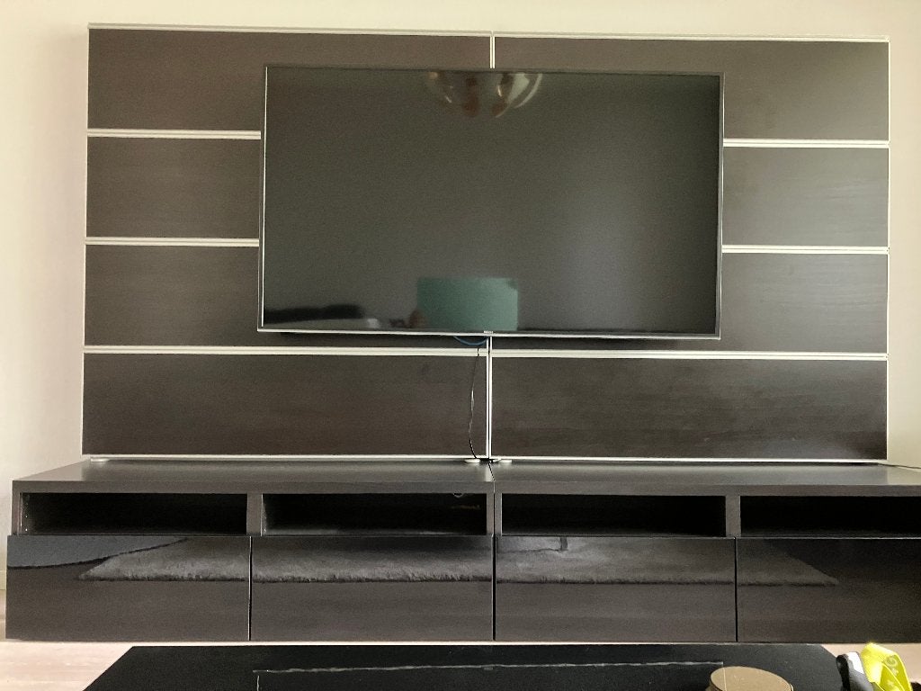 TV-Meubel + TV, Huis en Inrichting, Kasten | Televisiemeubels, Zo goed als nieuw, 100 tot 150 cm, 200 cm of meer, 25 tot 50 cm