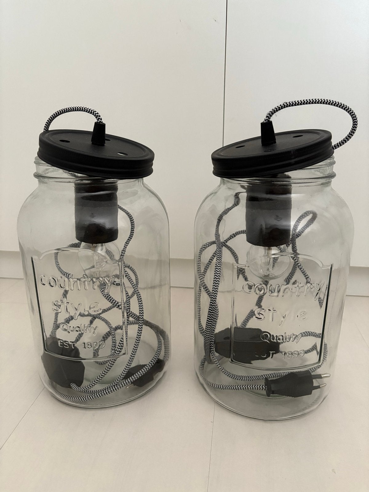 Glazen potten met dimbaar licht, Ophalen, Overige merken, Gebruikt, Glas