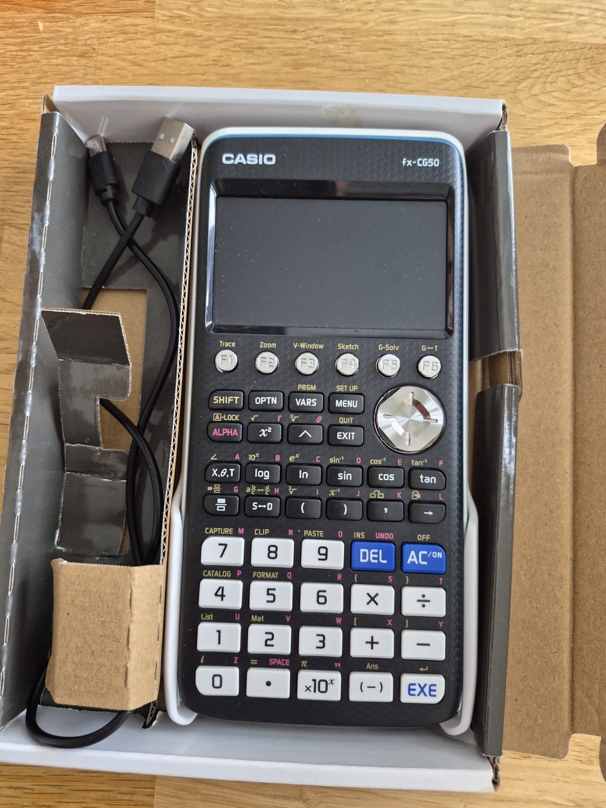 Casio fx-CG50, Ophalen of Verzenden, Grafische rekenmachine, Zo goed als nieuw