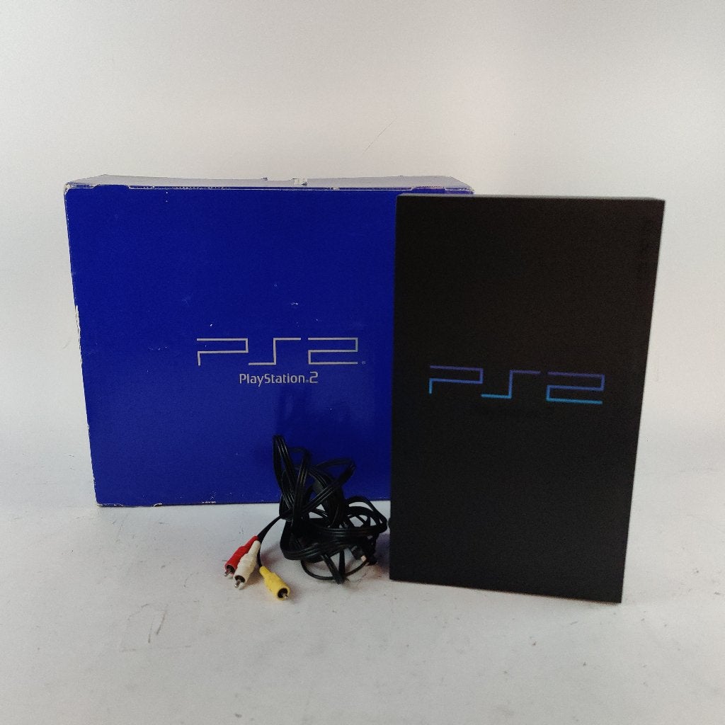 Playstation 2 Phat + Doos || Zonder Controller || Nu €99.99!, Spelcomputers en Games, Spelcomputers | Sony PlayStation 2, Zwart