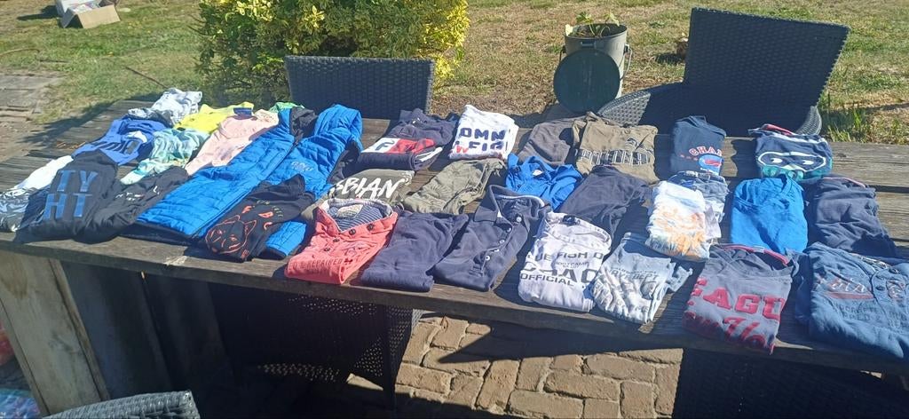 Jongens kledingpakket: T-shirts, polo's, longsleevebodywar, Blauw, Overige maten, Ophalen of Verzenden, Diverse merken