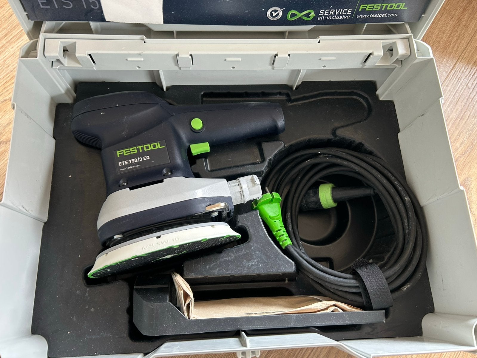 Festool ETS 150/3 EQ excentrische schuurmachine, Doe-het-zelf en Verbouw, Gereedschap | Schuurmachines, Ophalen of Verzenden, Zo goed als nieuw