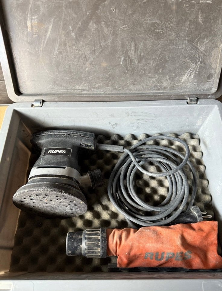 RUPES LR21AE excentrische schuurmachine, Ophalen of Verzenden, Gebruikt, Minder dan 600 watt, Excentrische schuurmachine