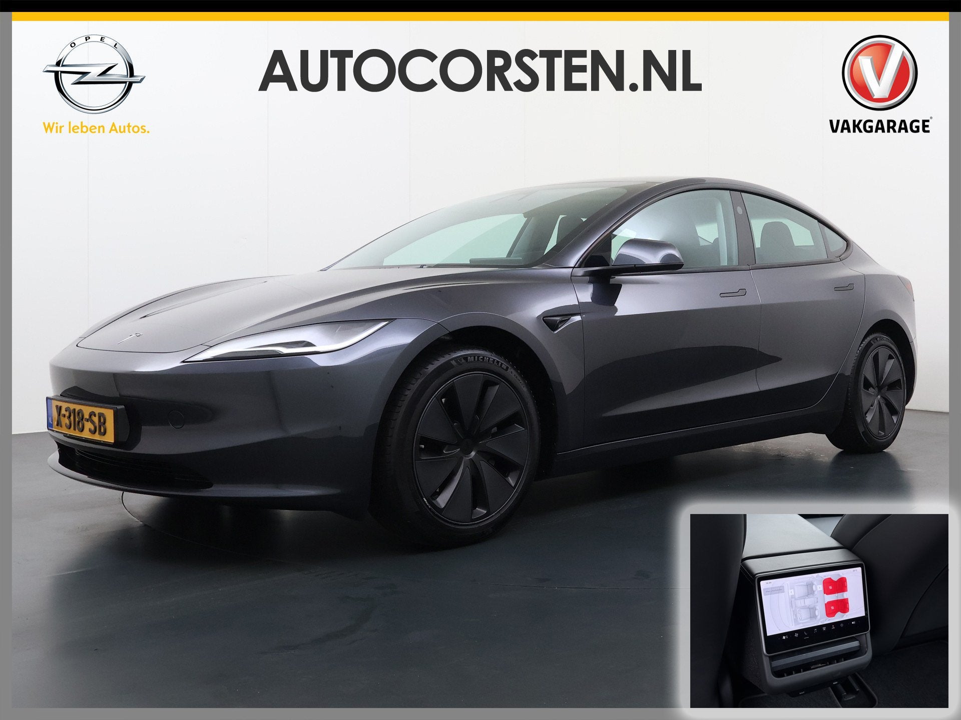 Tesla Model 3 RWD *FULL SELF DRIVING € 99,- p/m* Highland, Automaat, 513 km, Achterwielaandrijving, Gebruikt