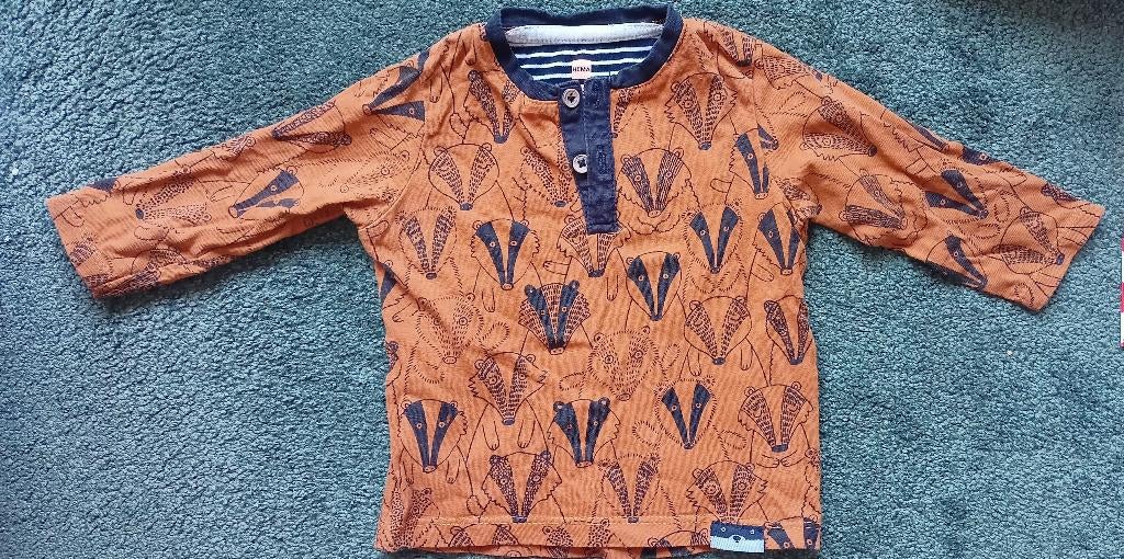 Shirt maat 68, Ophalen of Verzenden, Zo goed als nieuw, Hema, Jongetje