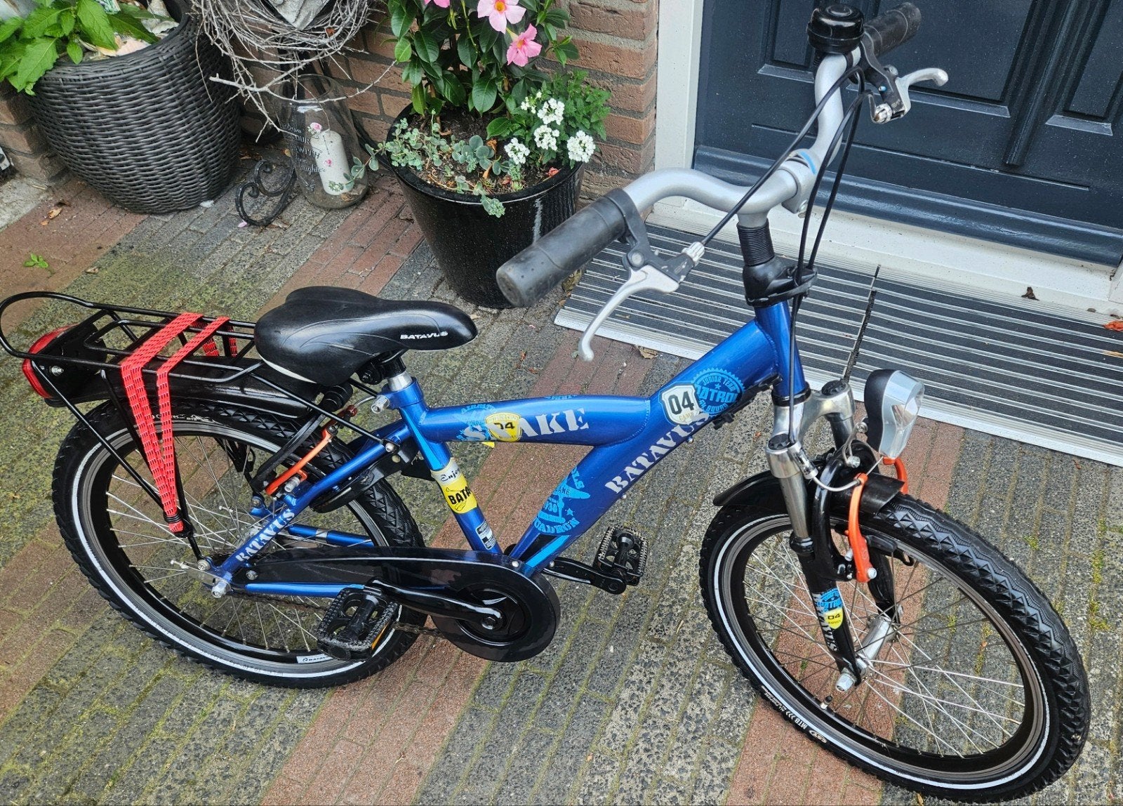 20 inch.stoere Batavus Snake met vorkvering mooie staat, Ophalen, Terugtraprem, 20 inch, Handrem