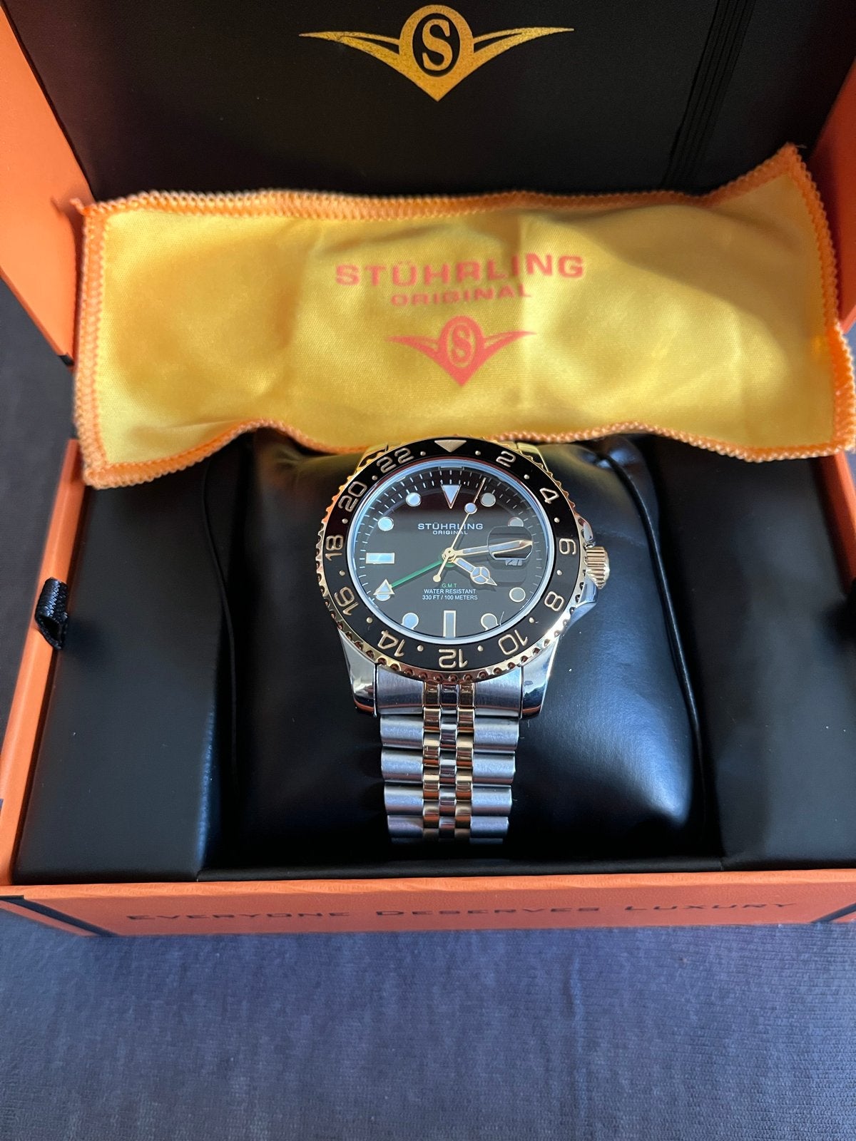 Stührling Original GMT Diver – Rootbeer Style (Swiss Movt), Overige merken, Staal, Polshorloge, Ophalen of Verzenden