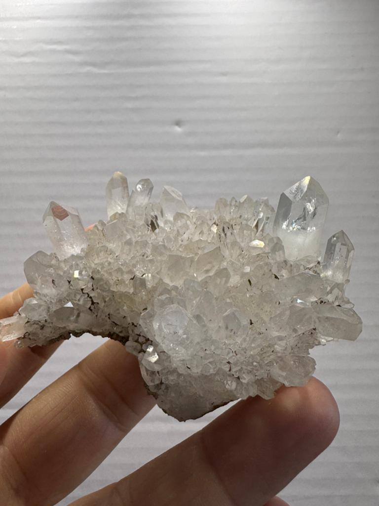 Bergkristal cluster kristal - Goboboseb Namibië mineraal, Ophalen of Verzenden, Mineraal