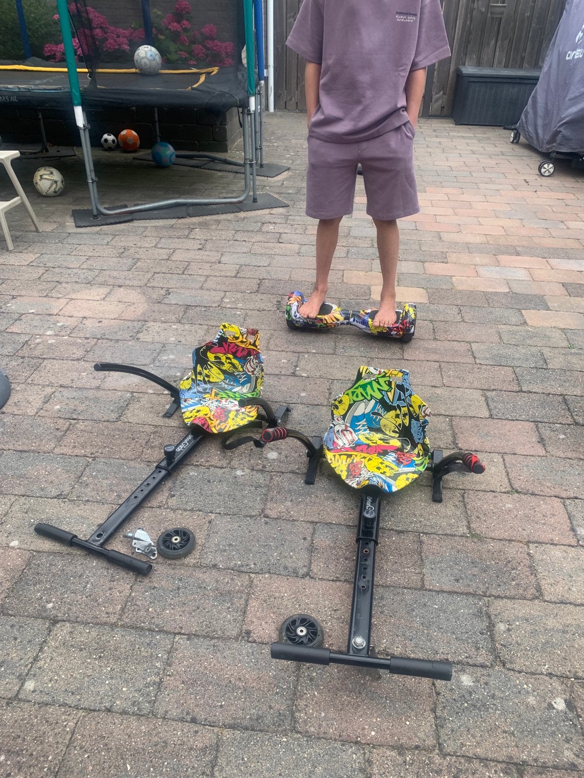 Hoverboard met zitje, Ophalen of Verzenden, Zo goed als nieuw