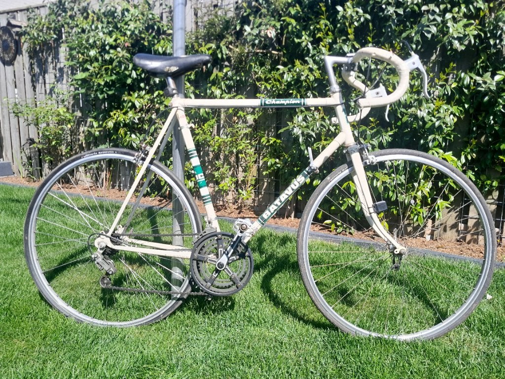 Vintage wielrenfiets, Fietsen en Brommers, Fietsen | Racefietsen, Ophalen, Gebruikt, 26 inch, Velgrem