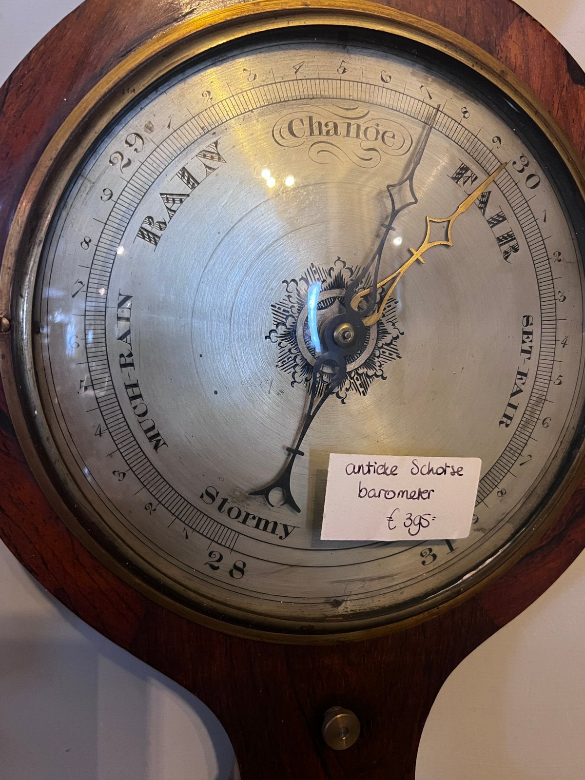 Butti & son Edinburgh antieke barometer, De Doofpot, Gebruikt, Verzenden, Barometer