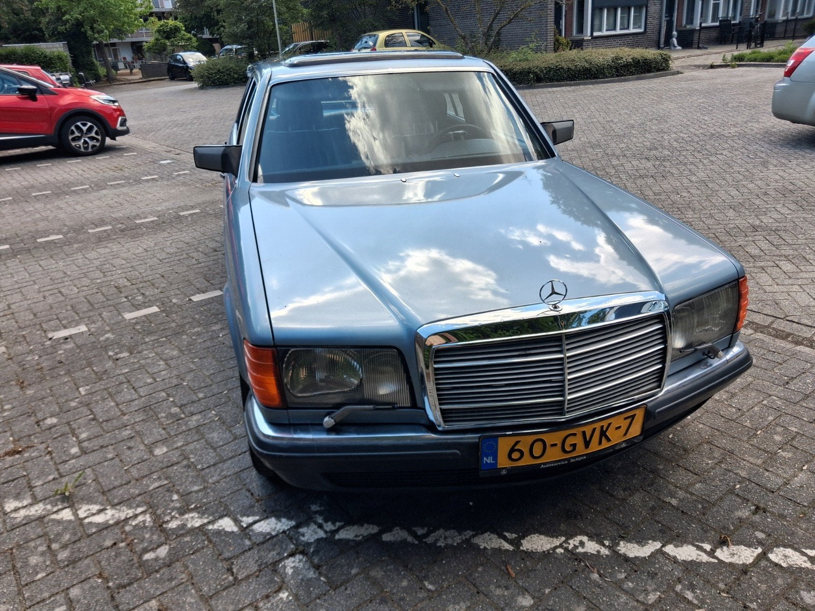 Mercedes-Benz S-Klasse 2.7 280 SE AUT 1985 Blauw, Auto's, Automaat, Blauw, 2717 cc, Particulier