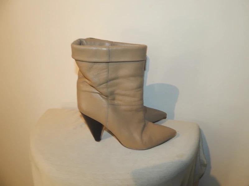 Isabel Marant soepele zacht leren laarzen trendy model 39, Isabel Marant, Hoge laarzen, Verzenden, Beige
