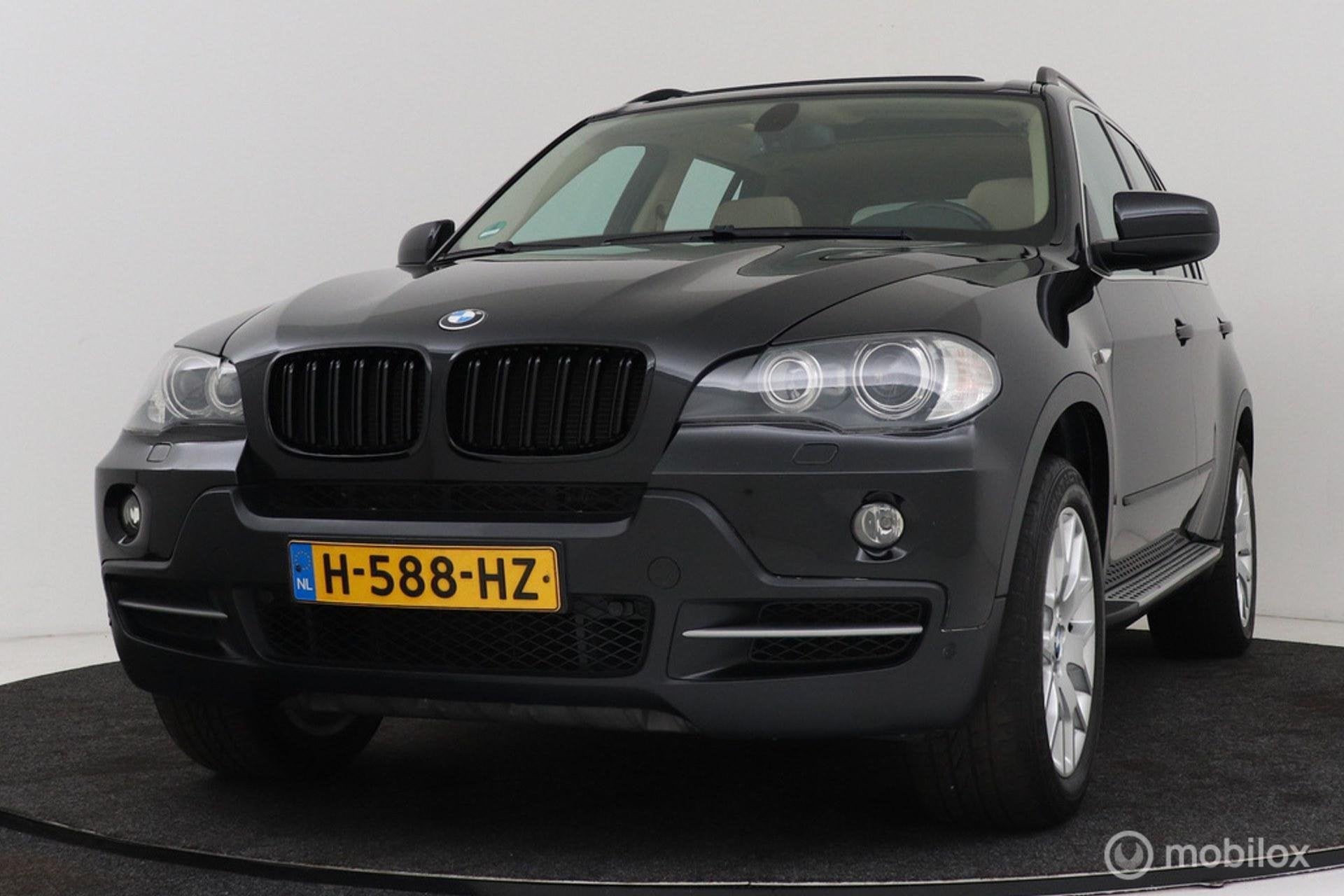 BMW X5 xDrive48i High Executive 2007 ZEER FRAAI/YOUNGTIMER, Auto's, Gebruikt, 138 €/maand, Zwart, Bedrijf