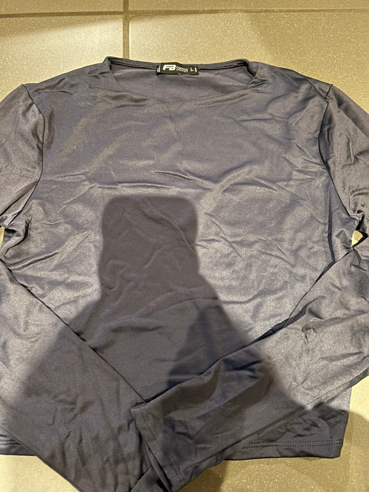 Crop top, Blauw, Maat 42/44 (L), Ophalen of Verzenden, Zo goed als nieuw